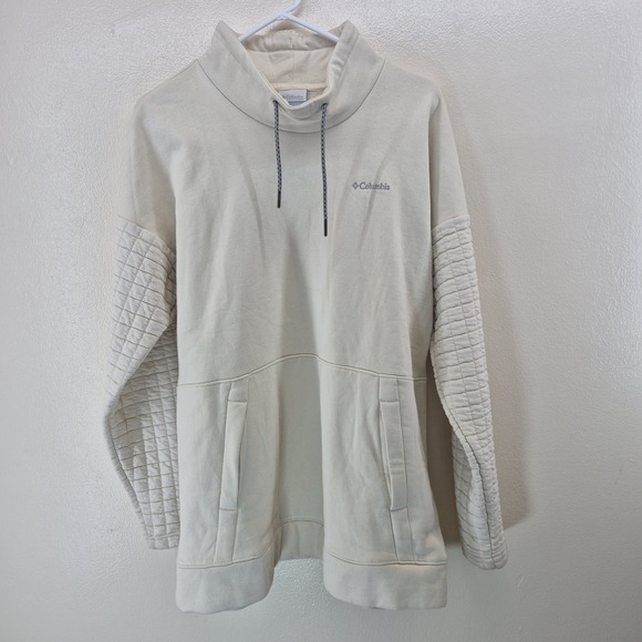 Columbia Sunday Summit Pullover Sweatshirt • Medium • Quilted Cream - Picture 3 of 7